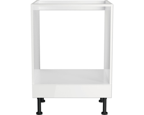 Küchenunterschrank mit schwarzen Füßen