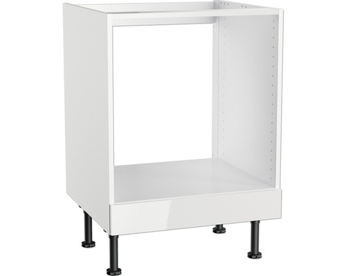 Unterschrank mit Schublade und Drehtür Optifit Vigo156 BxTxH 100 x 58,4 x  87 cm Frontfarbe weiß glänzend Korpusfarbe weiß bei HORNBACH kaufen