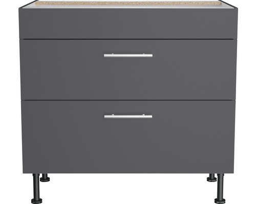 Unterschrank mit zwei Schubladen und Füßen