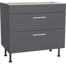 Optifit Kochfeldumbauschrank Ingvar420 BxTxH 90 x 58,4 x 87 cm anthrazit matt zerlegt KFIN UC936-8E+