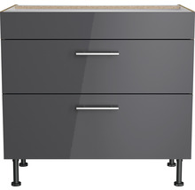 Waschbeckenunterschrank mit zwei Schubladen und Füßen