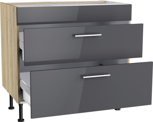 Unterschrank mit drei Schubladen für die Küche