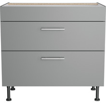 Unterschrank mit zwei Schubladen und Füßen