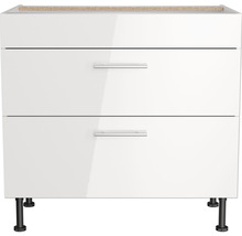 Unterschrank mit zwei Schubladen und Füßen