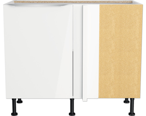 Küchenunterschrank mit zwei Türen und Füßen