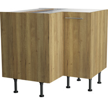 Eckunterschrank mit Tür und Griff