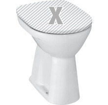 Stand-WC LAUFEN Pro Flachspüler mit Spülrand Erhöht weiß ohne WC-Sitz H8259570000001-thumb-0