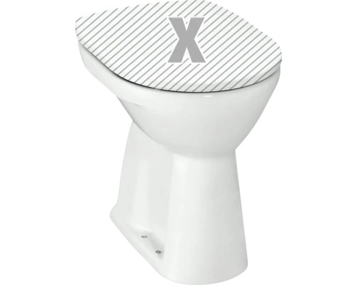 Stand-WC LAUFEN Pro Flachspüler mit Spülrand Erhöht weiß mit Beschichtung ohne WC-Sitz H8259574000001