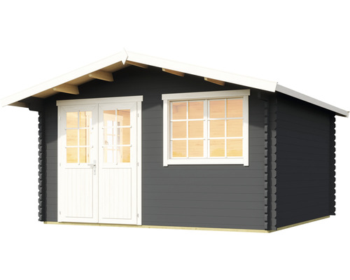 Holzgartenhaus mit Doppeltür und Fenster