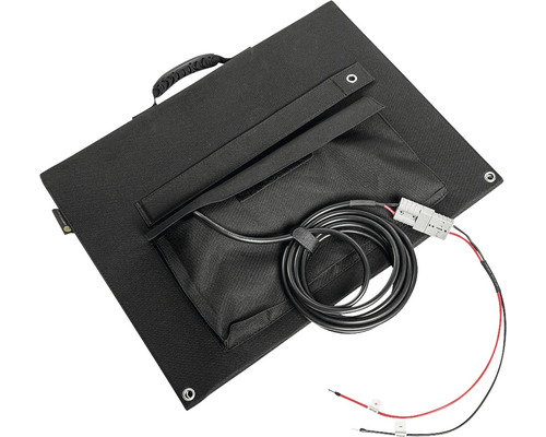 Tragbares Solarmodul mit Tasche und Anschlusskabel