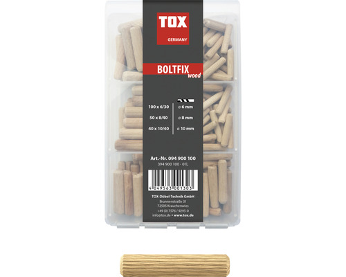 Sortimentsbox Tox Boltfix wood 190-tlg