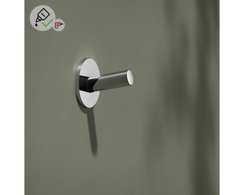 Wandhaken aus Metall zur Befestigung im Badezimmer