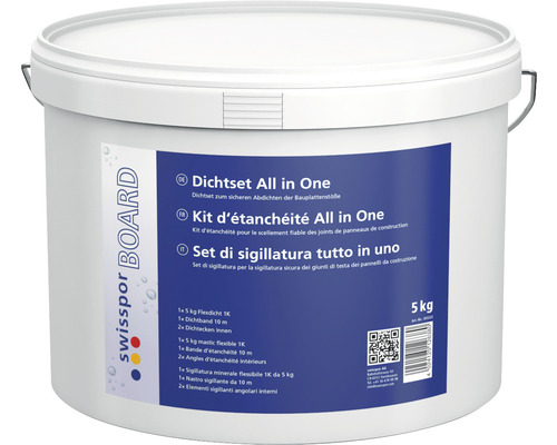 Dichtset All in One, 5 kg, zum sicheren Abdichten der Bauplattenstöße