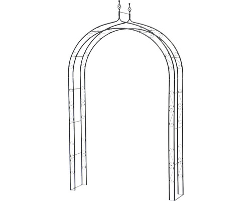 Rosenbogen Siena Garden Oxford Metall 36x150x250 cm anthrazit Gartentor aus Metall mit Rankhilfe