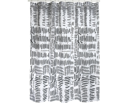 Duschvorhang mit grafischem Muster