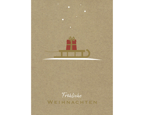 Weihnachtspostkarte fröhliche Weihnachten Geschenk 10,5x14,8 cm