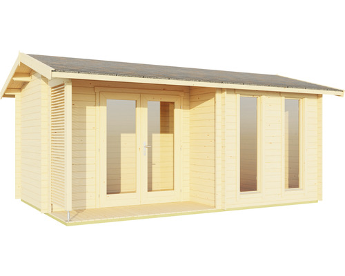 Gartenhaus aus Holz mit Fenster und Doppeltür