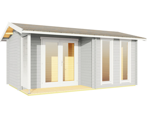 Gartenhaus aus Holz mit Fenster und Doppeltür