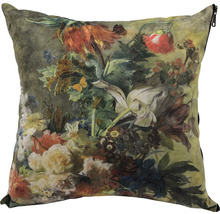 Dekokissen Blumen grün 45 x 45 cm