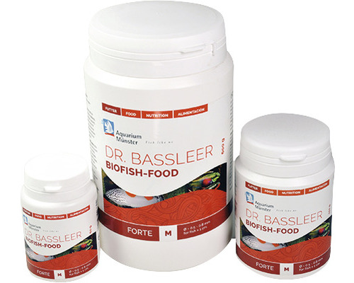 Aquarium Münster Dr. Bassleer Biofish Food Forte M 150 g ⌀ 0,5 - 0,8 mm, Immunstärkungsfutter Aquarium Münster Dr. Bassleer Biofish Food Forte M 150 g ⌀ 0,5 - 0,8 mm, Immunstärkungsfutter