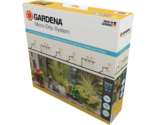 Bewässerungsset GARDENA Micro-Drip Start Set Terrasse (für bis zu 30 Topfpflanzen)
