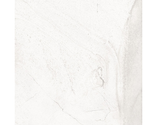 Feinsteinzeug Wand- und Bodenfliese Serrenti 60,6 x 60,6 cm 9 mm weiß matt rektifiziert