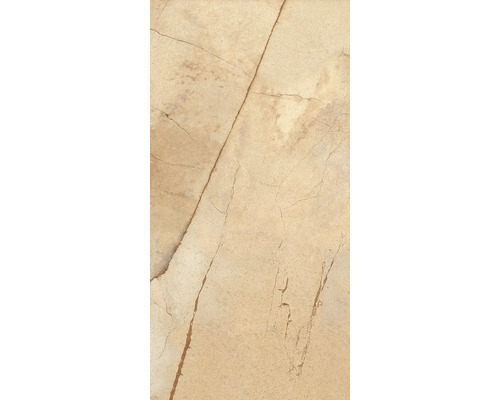 Feinsteinzeug Wand- und Bodenfliese Serrenti Beige 60 x 120 x 0,9 cm matt rektifiziert