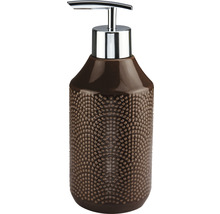 Seifenspender mit gepunktetem Muster und Chrompumpe