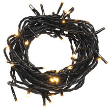 LED-Lichterkette mit schwarzem Kabel