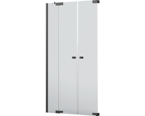 Duschabtrennung mit Drehtür aus Glas