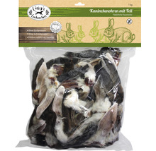 Hundesnack Lissy´s Kaninchenohren mit Fell 1 kg