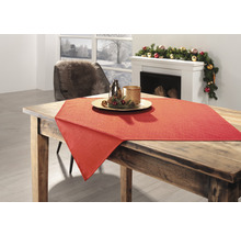 Tischdecke Weihnachten Uni rot 80 x 80 cm