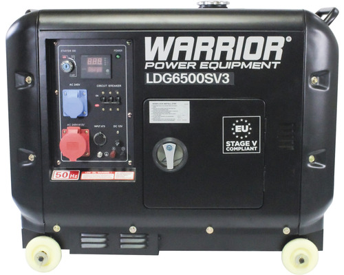 Stromerzeuger Warrior LDG6500SV3-EU Diesel 3-phasig 5500W 1x400V 1x230V