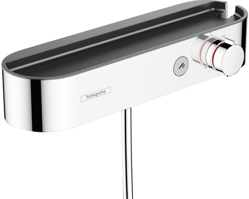 hansgrohe Duscharmatur mit Thermostat SHOWERTABLET SELECT 400 chrom 24360000 Hansgrohe Duscharmatur mit Ablagefläche