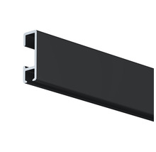 Schwarzes Aluminiumprofil