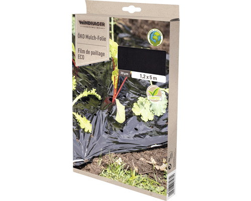 Verpackung einer Öko Mulchfolie 1,2 x 5 Meter