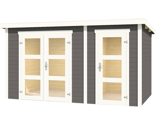 Gartenhaus mit Doppeltür und Einzeltür