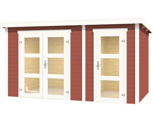 Gartenhaus mit Doppeltür und Einzeltür aus Holz