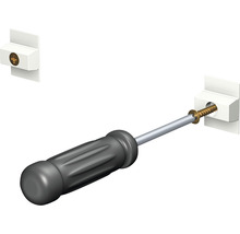Posterleiste Info Rail Magnetisch weiß 200 cm inkl. 4 Magnet Mäuse