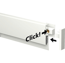 Posterleiste Info Rail Magnetisch weiß 200 cm inkl. 4 Magnet Mäuse
