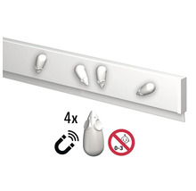 Posterleiste Info Rail Magnetisch weiß 200 cm inkl. 4 Magnet Mäuse