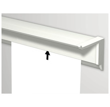Posterleiste Info Rail mit Ablage weiß 200 cm