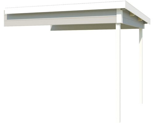 Carport aus Holz mit Flachdach