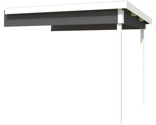 Carport mit Flachdach und Pfosten