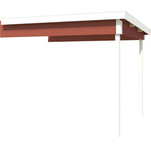 Carport mit Holzkonstruktion und Stützpfosten
