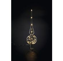 Weihnachtsbaumspitze aus Glas mit Beleuchtung