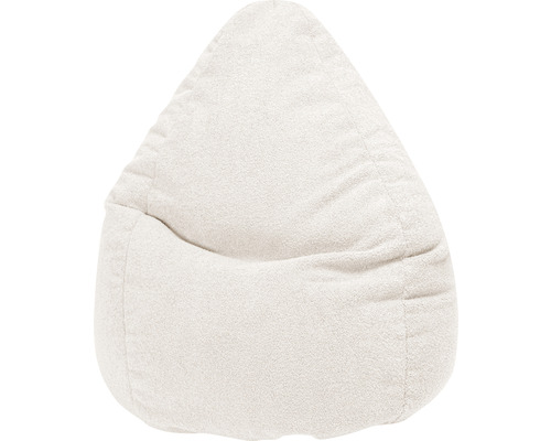 Sitzsack Sitting Point Beanbag Woolly XXL ca. 300 Liter natur beige 80x130 cm Heller Sitzsack in Tropfenform