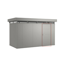 Gartenschrank aus Metall mit Tür