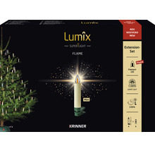 6er-Set kabellose LED Weihnachtsbaumkerzen Erweiterungs-Set Krinner Lumix Superlight Flame Lichtfarbe warmweiß