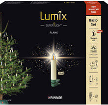 Lumix Superlight Flame Basic-Set mit LED-Filament und Fernbedienung in Produktverpackung